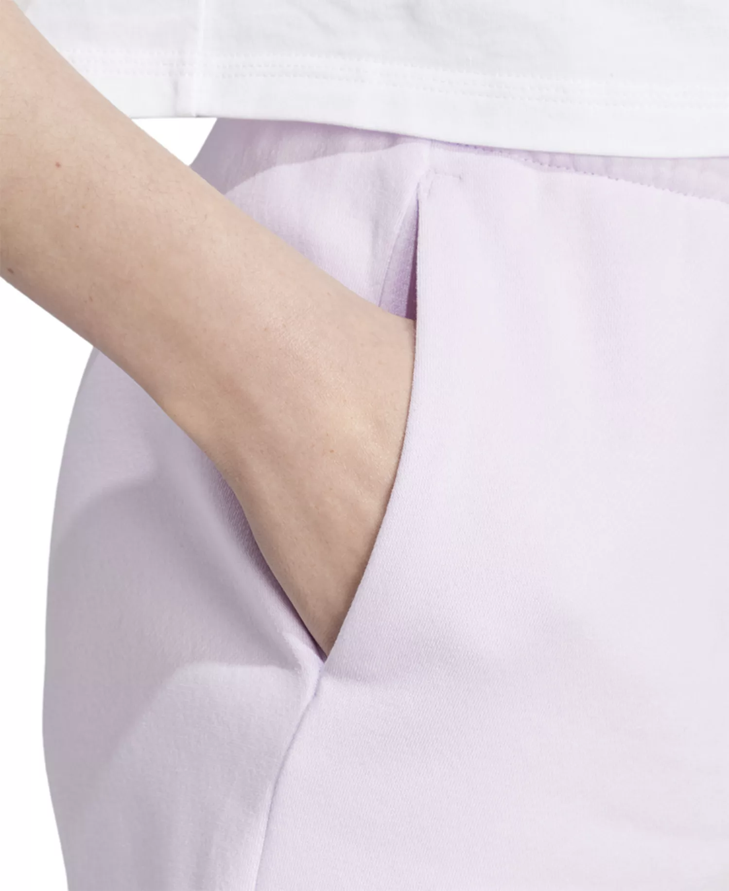 Women's Essentials Small Logo Terry Shorts - Icelav/bli - XL