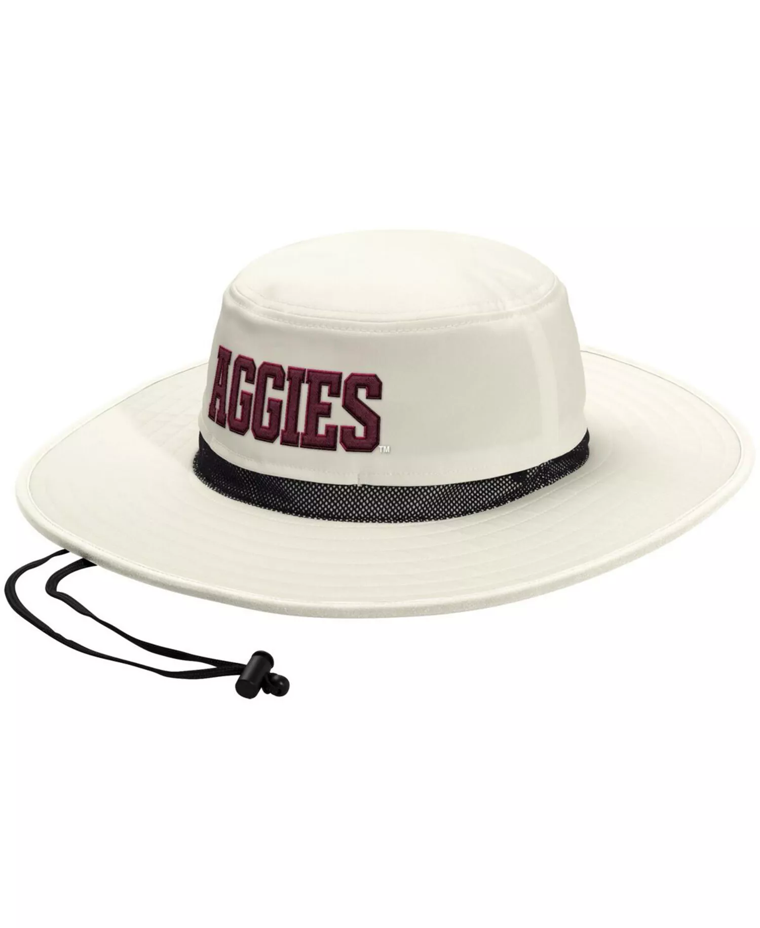 Men's and Women's Cream Texas A&M Aggies Wide Brim Boonie Bucket Hat - Cream - L/XL
