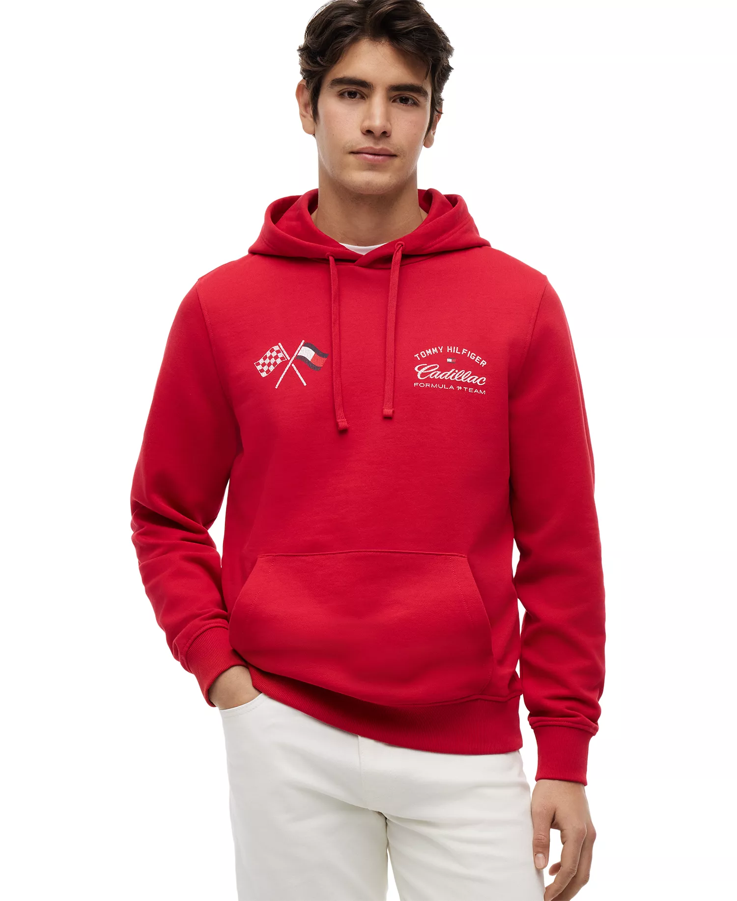 x Cadillac F1® Men's Varsity Graphic Hoodie - Red - L