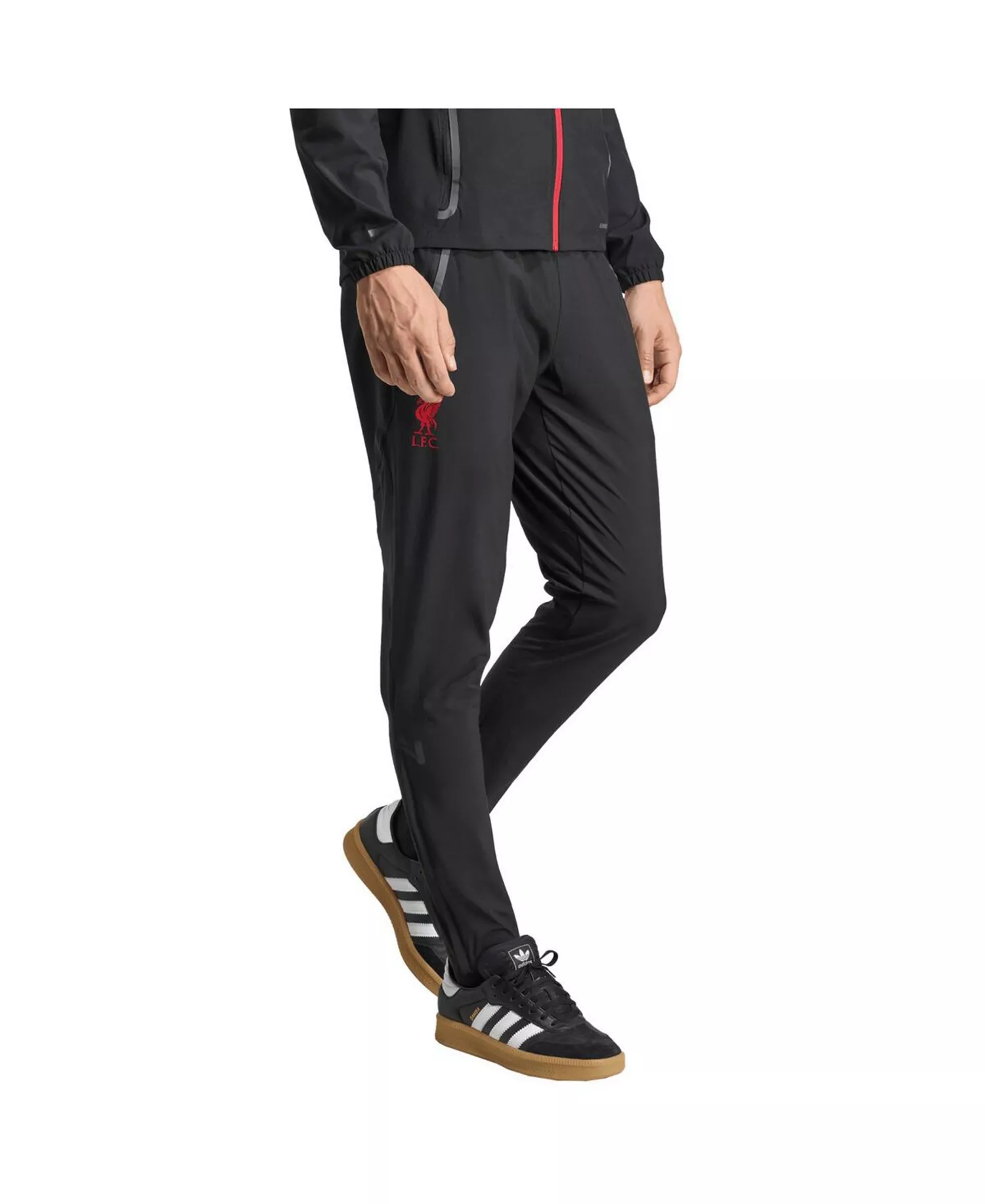 Men's Black Liverpool 2025/26 Tiro Vis Tech Travel Pants - Black - 2XL