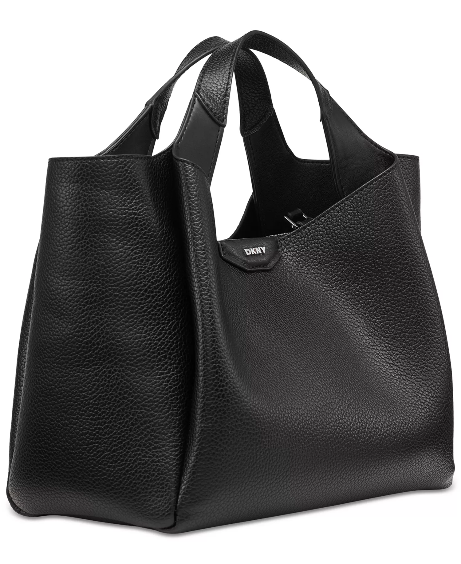 Willa Small Top Handle Satchel Bag - Black/silver - NO SIZE