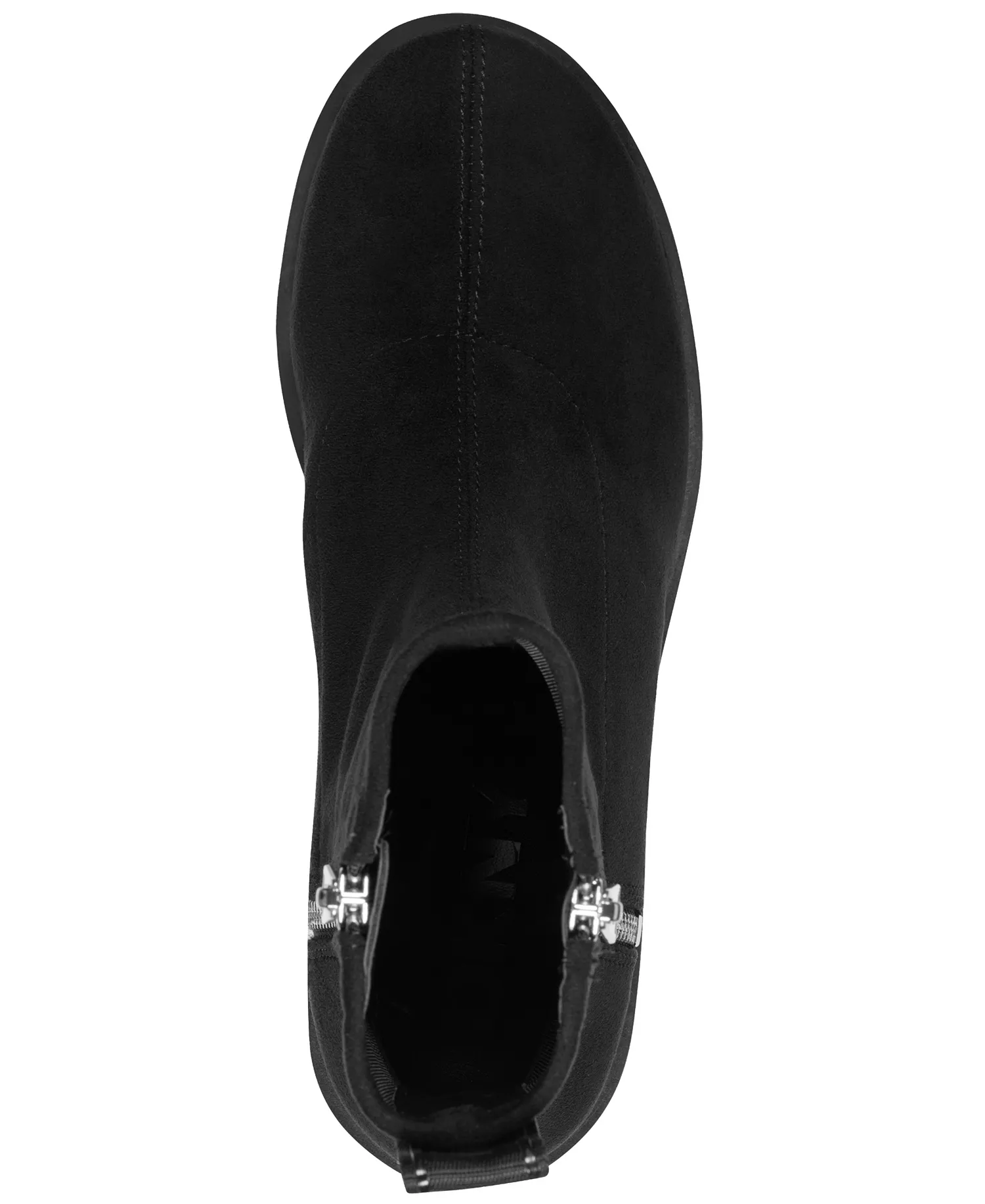 Women's Roscoe Lug Block Heel Booties - Black suede - 10M