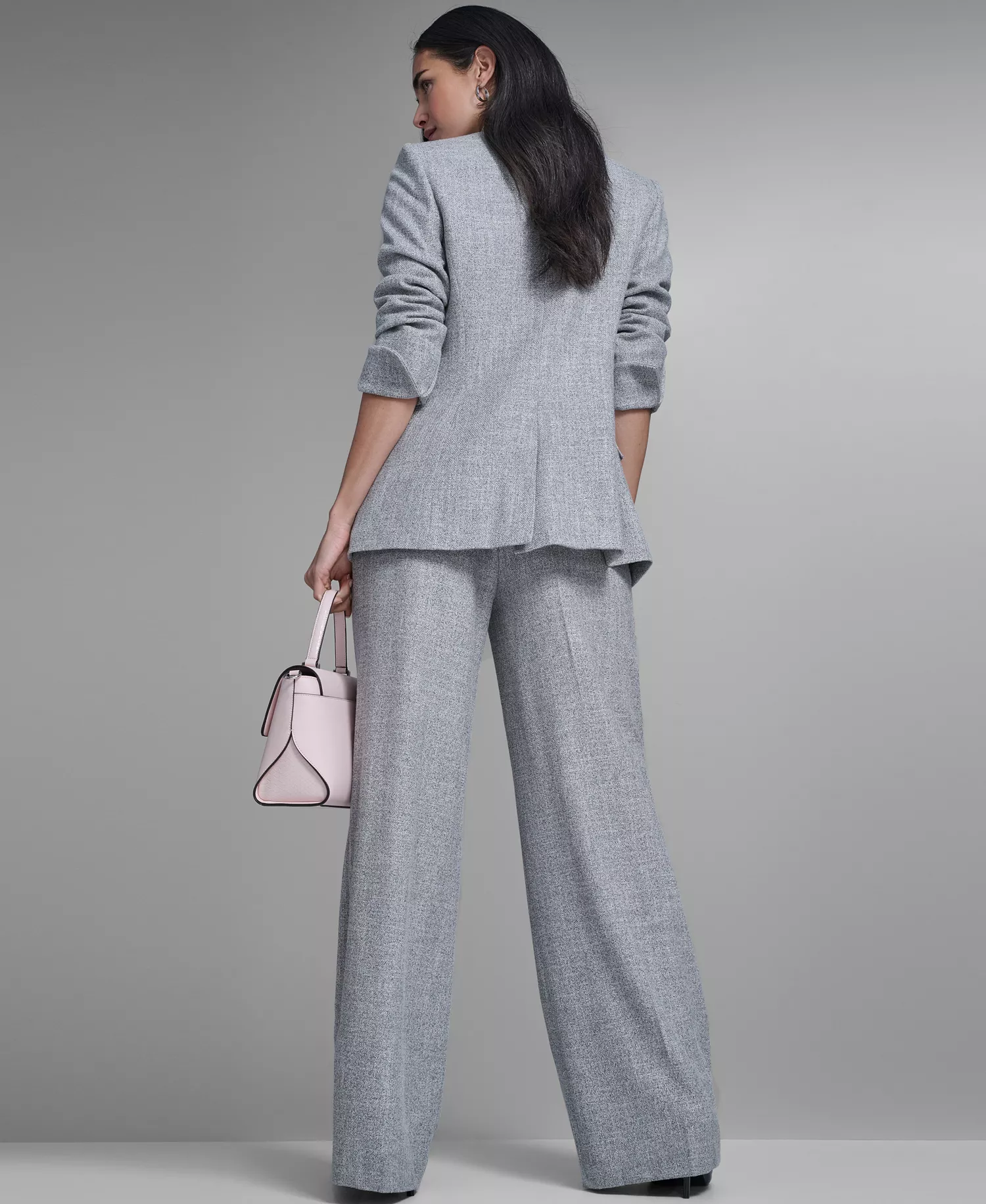 Women's Novelty Open-Front Jacket - Light Heather Multi - 0