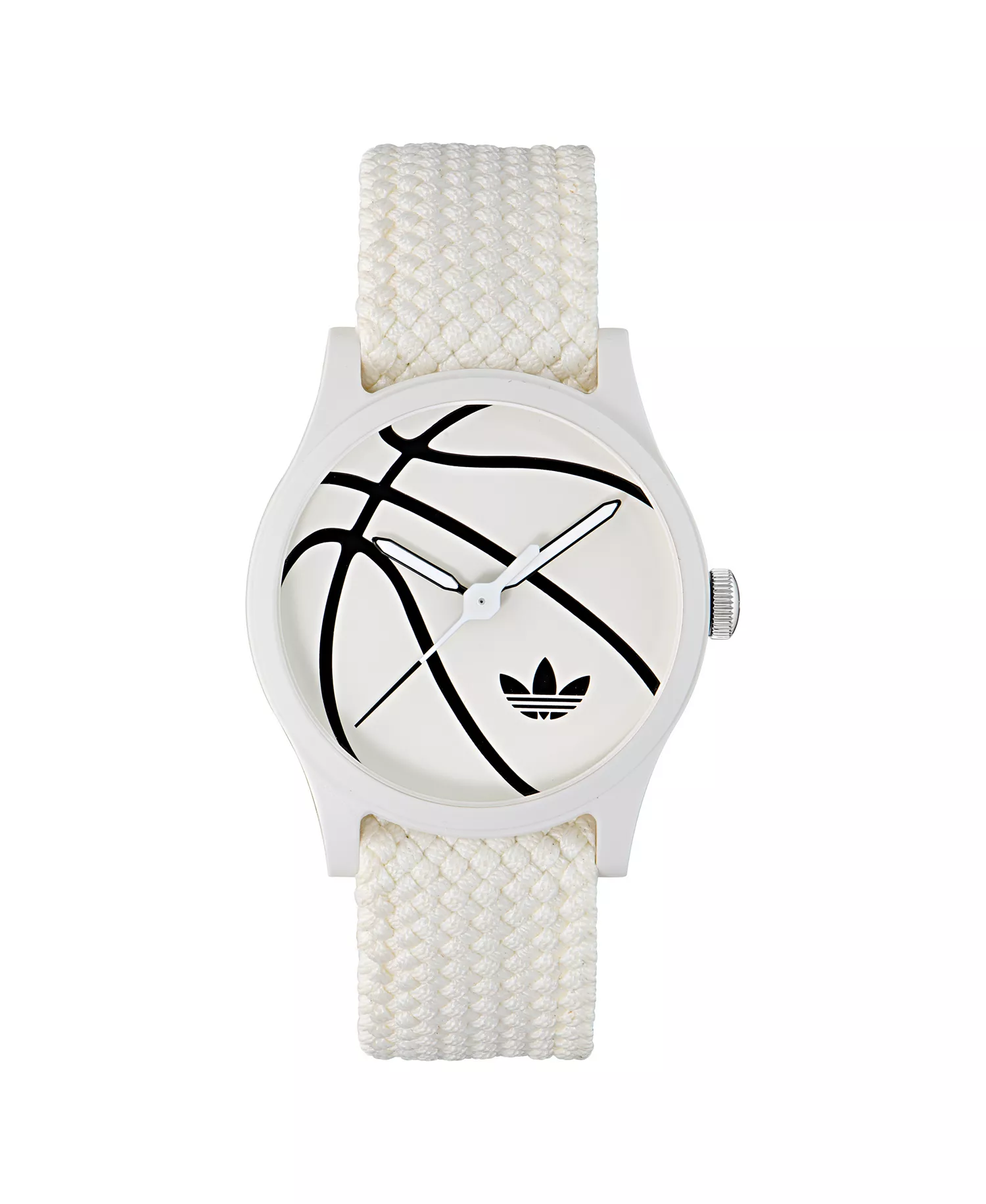 Unisex Analog White Nylon Watch, 39mm - White - No Size