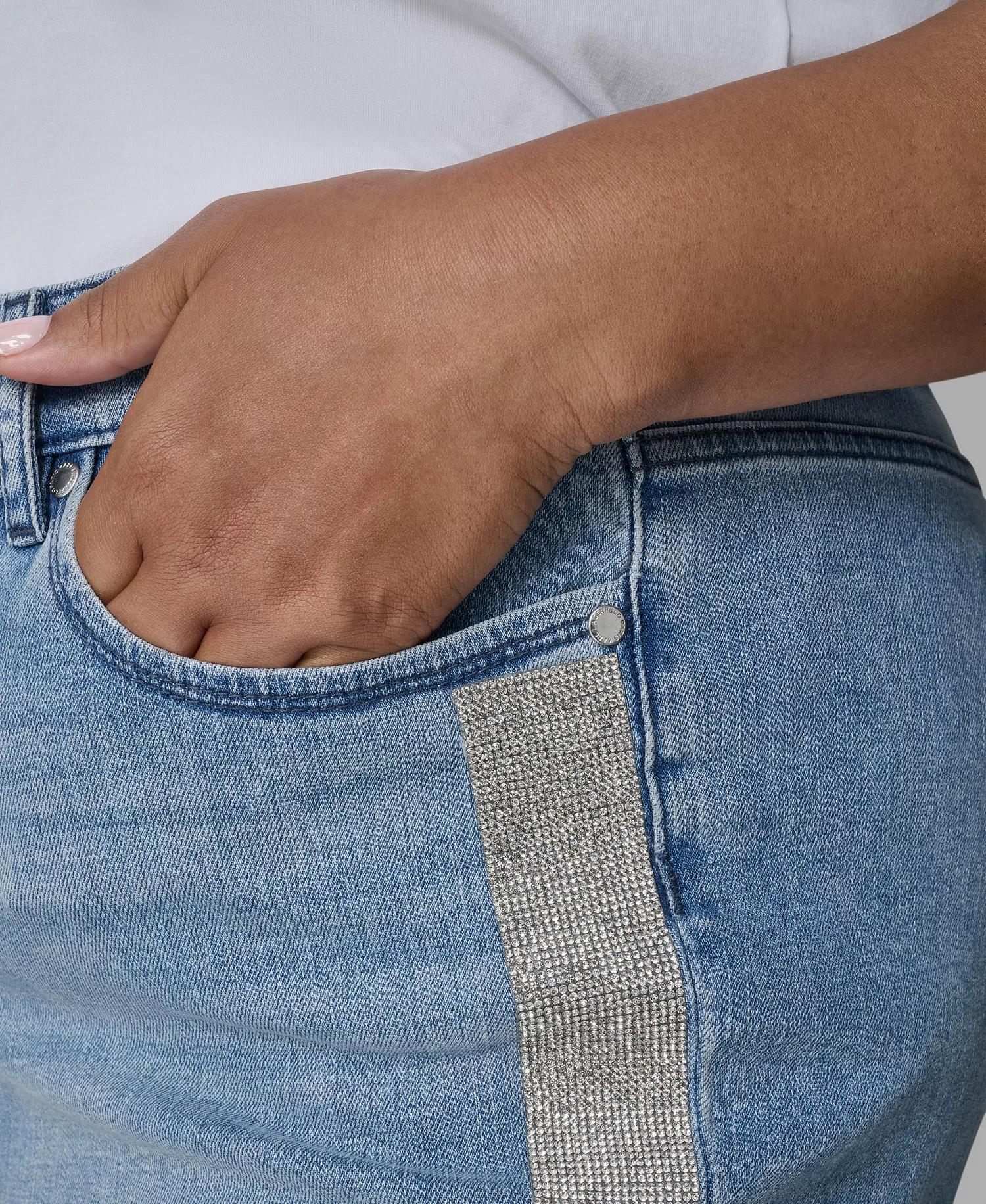 Women's Plus Size Hotfix Mid-Rise Jeans - Brisk Blue - 14W