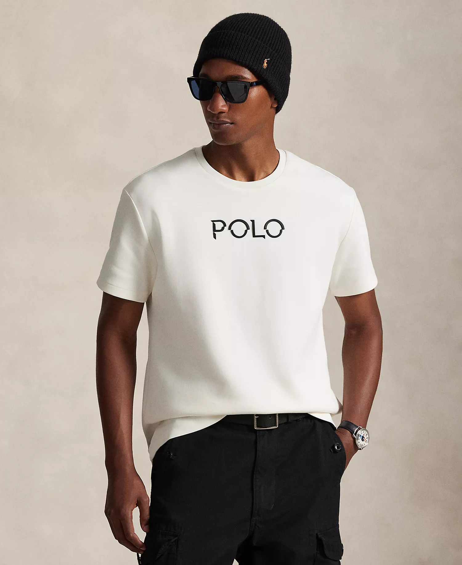 Men's Classic Fit Logo Double-Knit T-Shirt - Deckwash White - 2XL