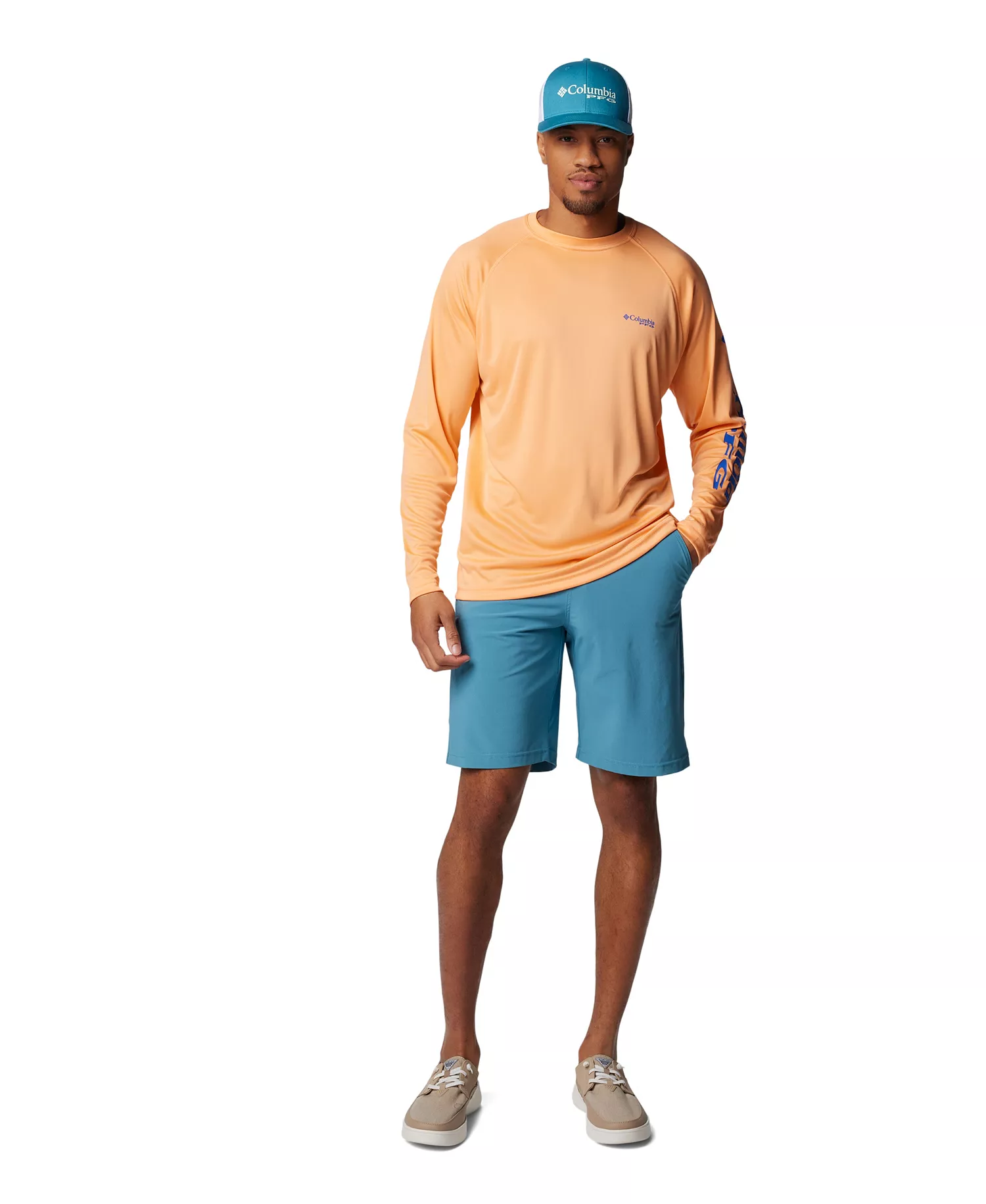 Men's Terminal Tackle UPF 50 Quick Dry Shirt - Beet/White logo - L
