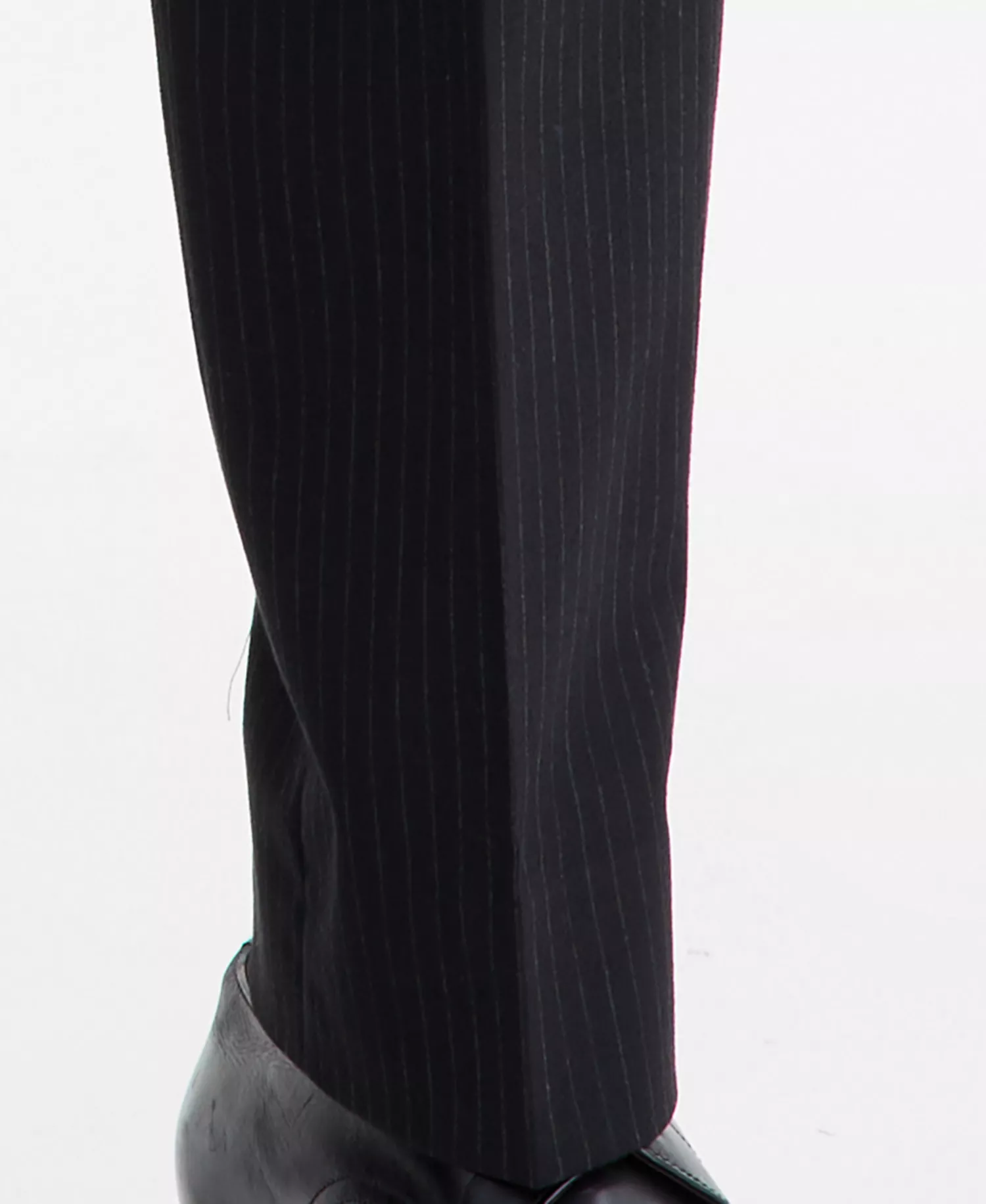 Men's Modern-Fit Stretch Fall Suit - Black Stripe - 36R