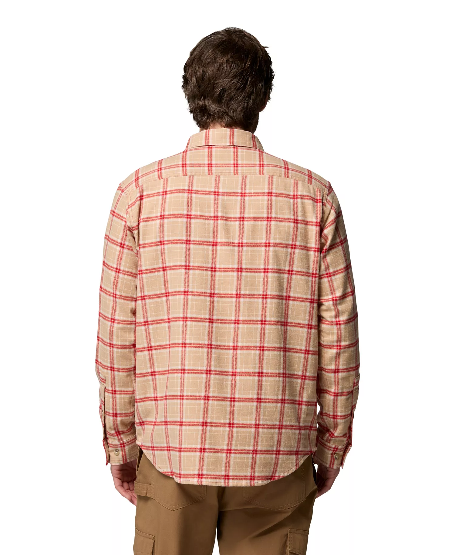 Men's Cornell Woods Flannel Long-Sleeve Shirt - Mountain Red - M